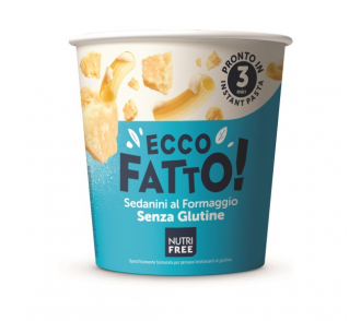 Nutri Free gluténmentes Sedanini al Formaggio - instant tészta sajtokkal 70g