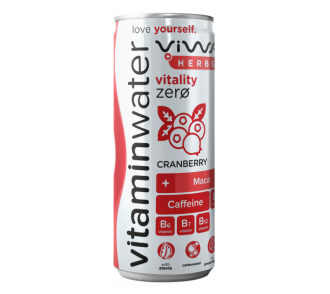 Viwa Vitality zero+Herbs vörös áfonya ízű 250ml