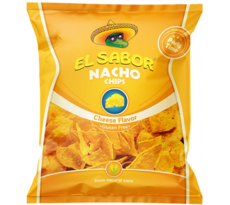 EL SABOR gluténmentes Nacho chips sajtos 225 g / 0,225 kg