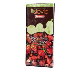Torras gluténmentes erdei gyümölcsös étcsokoládé steviával édesítve 125g (04)