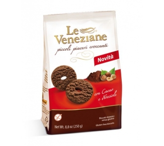 Le Veneziane mogyorós-kakaós keksz 250g