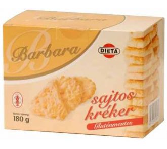Barbara gluténmentes sajtos kréker 150g