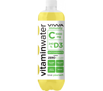 Viwa vitamin water Immunity Zero C-1000 szénsavmentes üdítőital citrom ízű 600ml Lejárat: 2023.02.20.