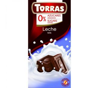 Torras Tejcsokoládé hozzáadott cukor nélkül 75g (1)