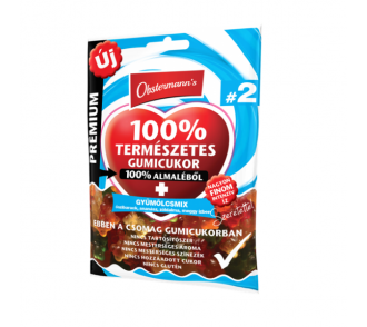 Obstermann's 100% természetes gyümölcsös gumicukor "gyümölcsmix" 80g
