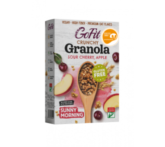 Avena GoFit Glut&eacute;nmentes Meggyes-Alm&aacute;s Granola &eacute;des&iacute;tőszerekkel 250g