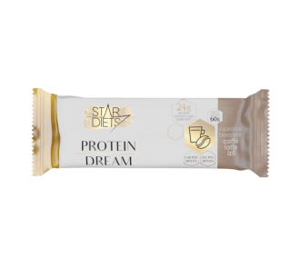 StarDiets Protein Dream fehérjeszelet csokoládé bevonatos caffe latte ízű 60g