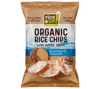 Rice Up! teljes kiőrlésű barna rizs chips hajdinával és amaránttal 25g