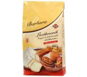 Barbara gluténmentes lisztkeverék kenyér és kelt tésztákhoz 1000g