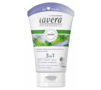 Lavera 3in1 arctisztító /radír /maszk -zsíros bőrre 125ml