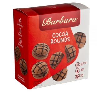 Barbara gluténmentes Kakaós gömbi - kakaókrémmel töltött kakaós omlós sütemény 150g