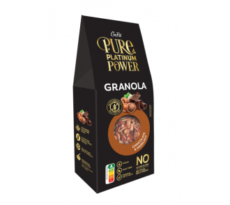 Pure Platinum Power Glut&eacute;nmentes Csokol&aacute;d&eacute;s-Mogyor&oacute;s Granola hozz&aacute;adott cukor &eacute;s &eacute;des&iacute;tőszer mentes 225g