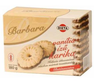 Barbara gluténmentes vaníliás karika 150g